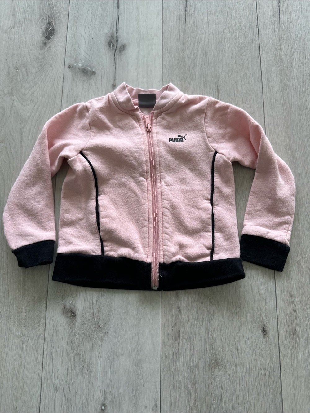 Puma Girls Zip Up Sweatshirt Pink 24M EUC